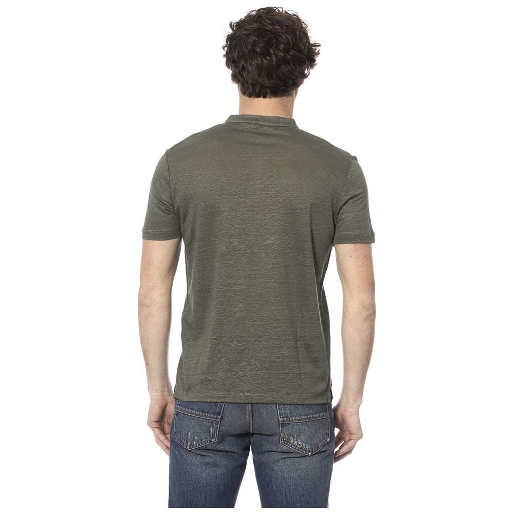 Distretto12 Chic Army Short Sleeve Linen Sweater army-linen-t-shirt