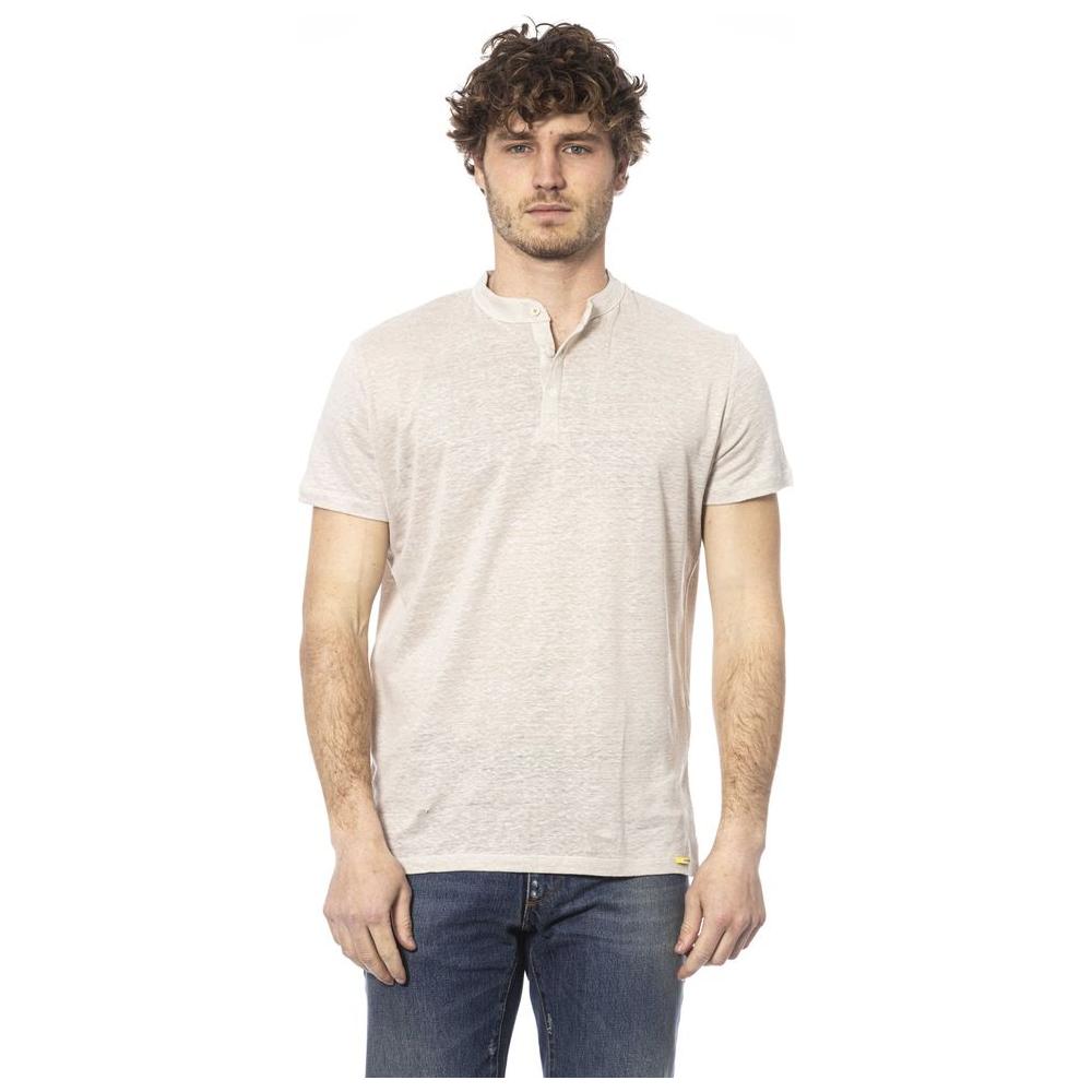 Distretto12 Beige Short Sleeve Linen Sweater beige-linen-t-shirt product-24117-483065289-cbf9303f-33d.jpg