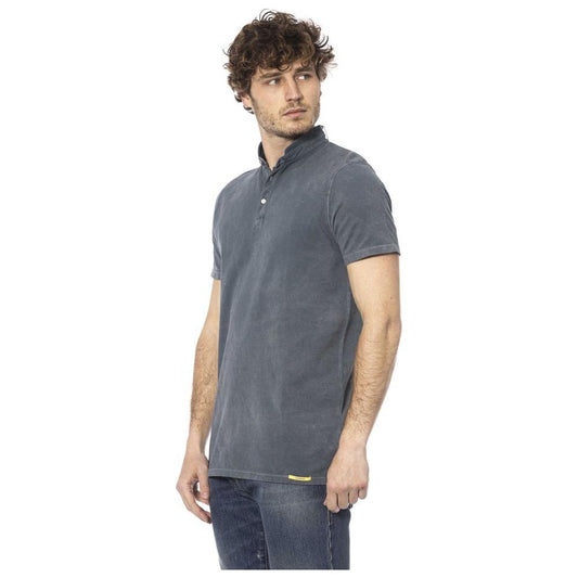 Distretto12Chic Gray Cotton Sweater with Short SleevesMcRichard Designer Brands£69.00