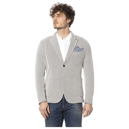 Distretto12 | Beige Cotton Blend Classic Jacket| McRichard Designer Brands   