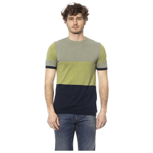 Distretto12 | Green Cotton T-Shirt| McRichard Designer Brands   