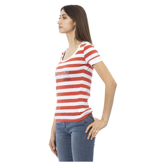 Trussardi Action Vibrant Multicolor Short Sleeve Tee multicolor-cotton-tops-t-shirt