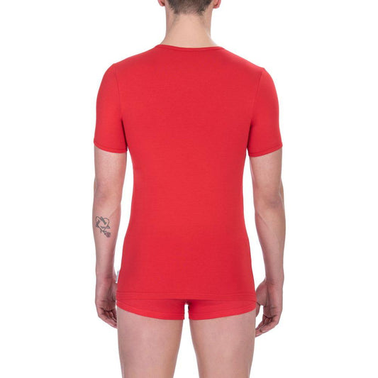 Bikkembergs Vibrant Red Cotton Crew Neck Tee Twin Pack red-cotton-t-shirt-7 product-24190-64964098-bad8852c-648.jpg