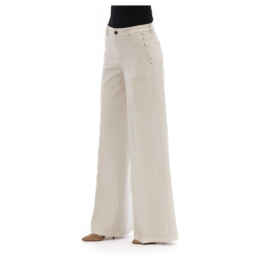 Jacob Cohen | Elegant Beige Trousers with Pockets| McRichard Designer Brands   