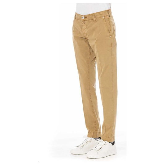Jacob Cohen Beige Cotton Blend Trousers with Pockets beige-cotton-jeans-pant-4