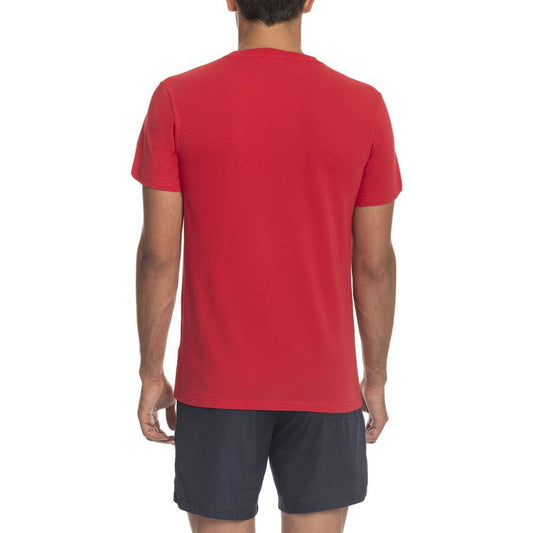 Iceberg Red Cotton T-Shirt red-cotton-t-shirt-1