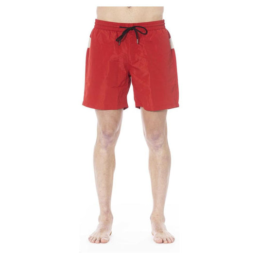 Iceberg Red Polyester Swimwear red-polyester-swimwear-1