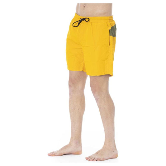 Iceberg Yellow Polyester Swimwear yellow-polyester-swimwear