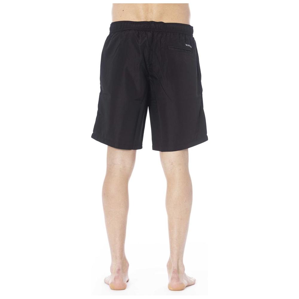 Trussardi Beachwear Black Polyester Swimwear black-polyester-swimwear-36