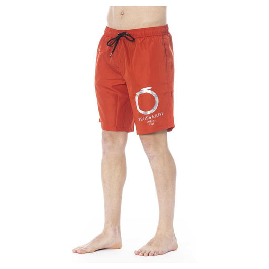 Trussardi Beachwear Red Polyester Swimwear red-polyester-swimwear-9