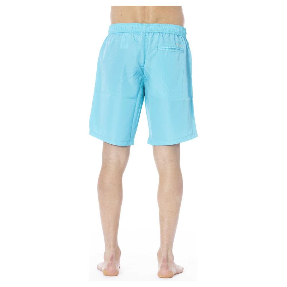 Trussardi Beachwear Light Blue Polyester Swimwear light-blue-polyester-swimwear-13