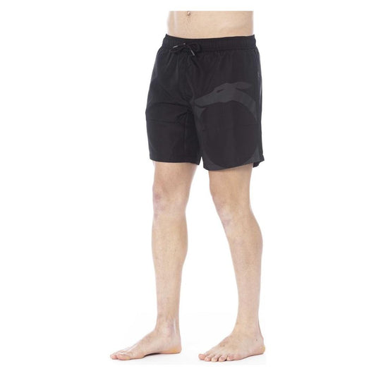Trussardi Beachwear Black Polyester Swimwear black-polyester-swimwear-33