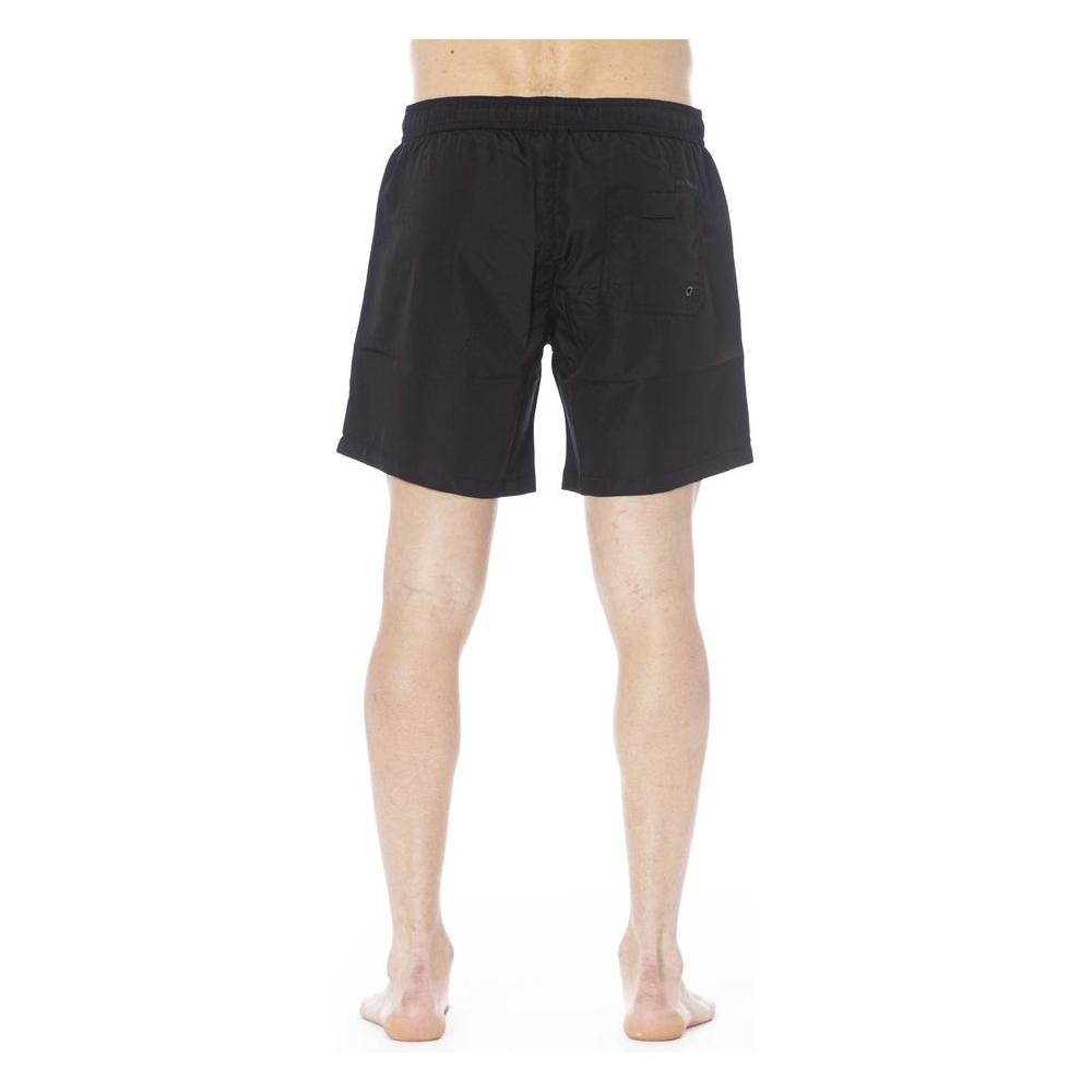 Trussardi Beachwear Black Polyester Swimwear black-polyester-swimwear-33