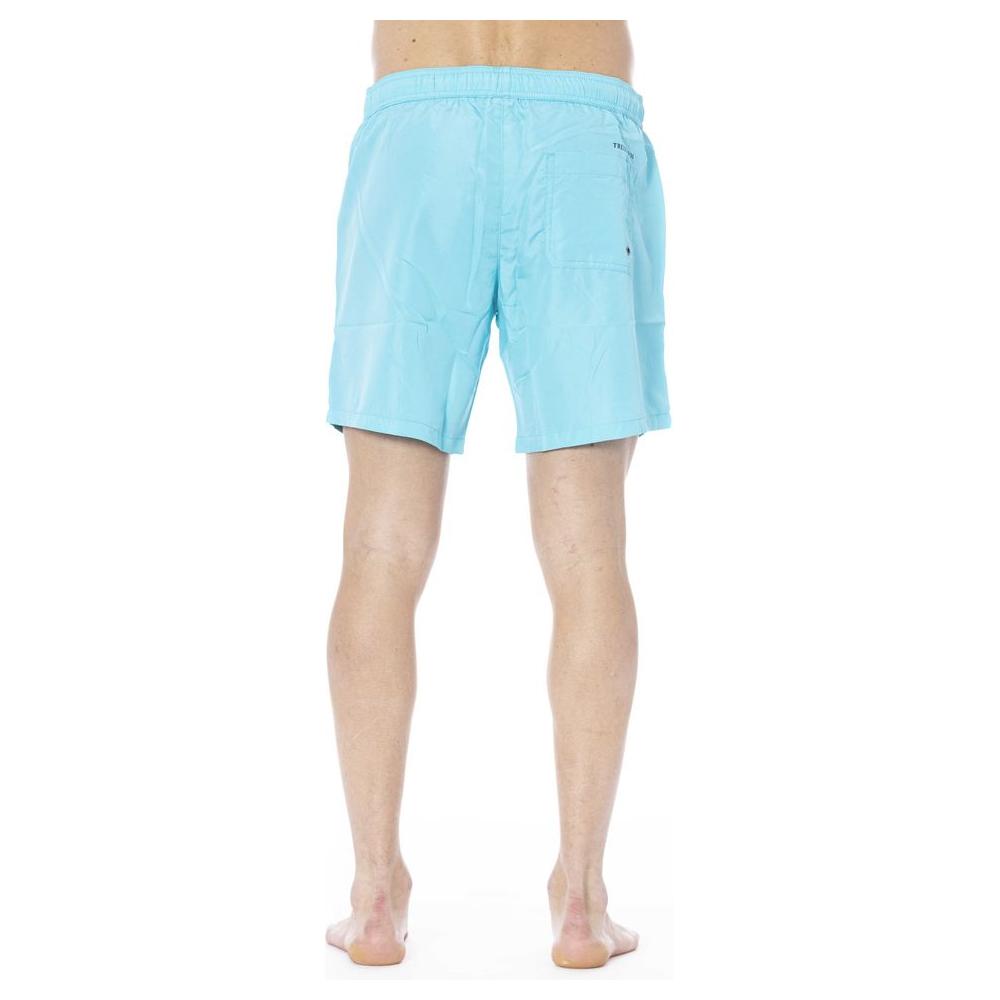 Trussardi Beachwear Light Blue Polyester Swimwear light-blue-polyester-swimwear-12