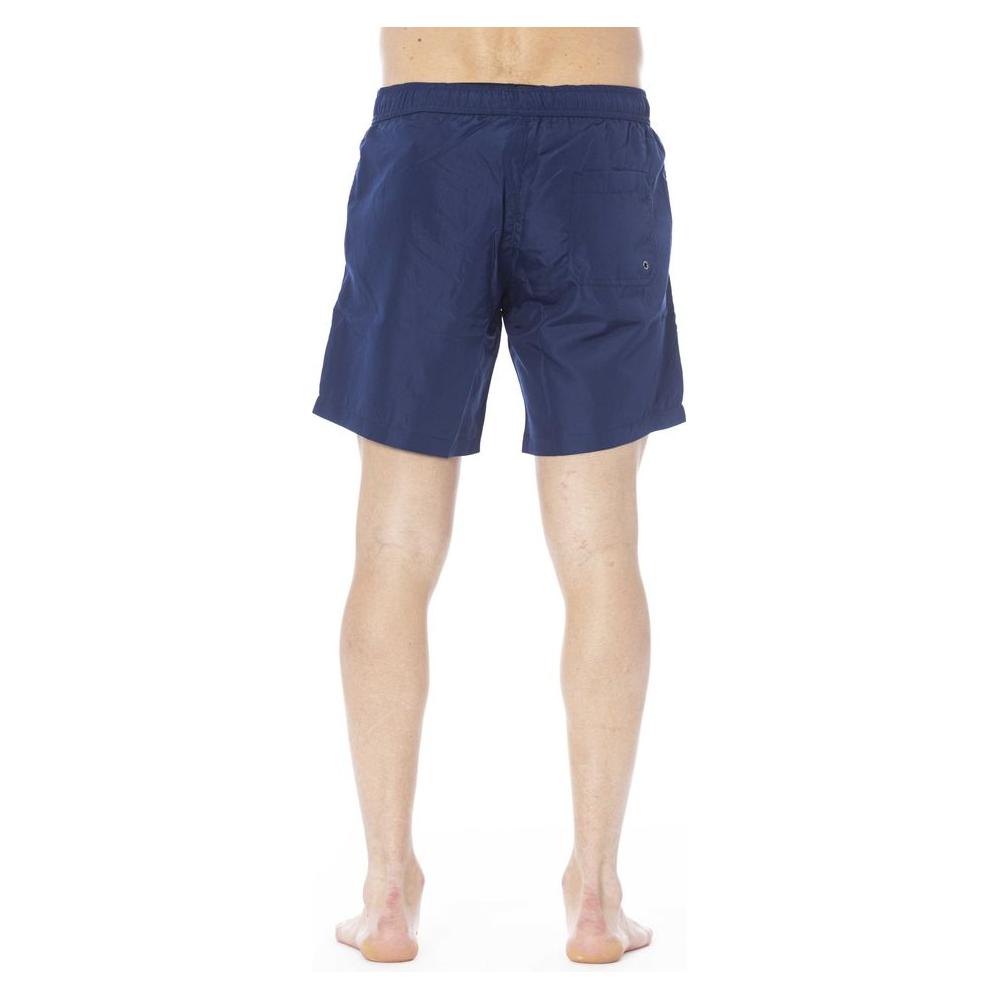 Trussardi Beachwear Blue Polyester Swimwear blue-polyester-swimwear-3