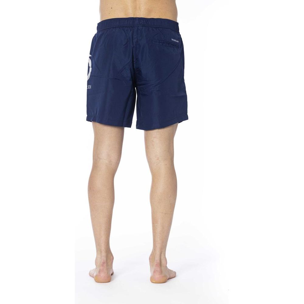 Trussardi Beachwear Blue Polyester Swimwear blue-polyester-swimwear-5