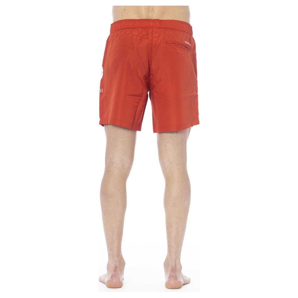 Trussardi Beachwear Red Polyester Swimwear red-polyester-swimwear-8