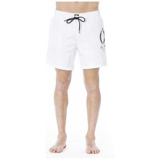 Trussardi Beachwear White Polyester Swimwear white-polyester-swimwear-5