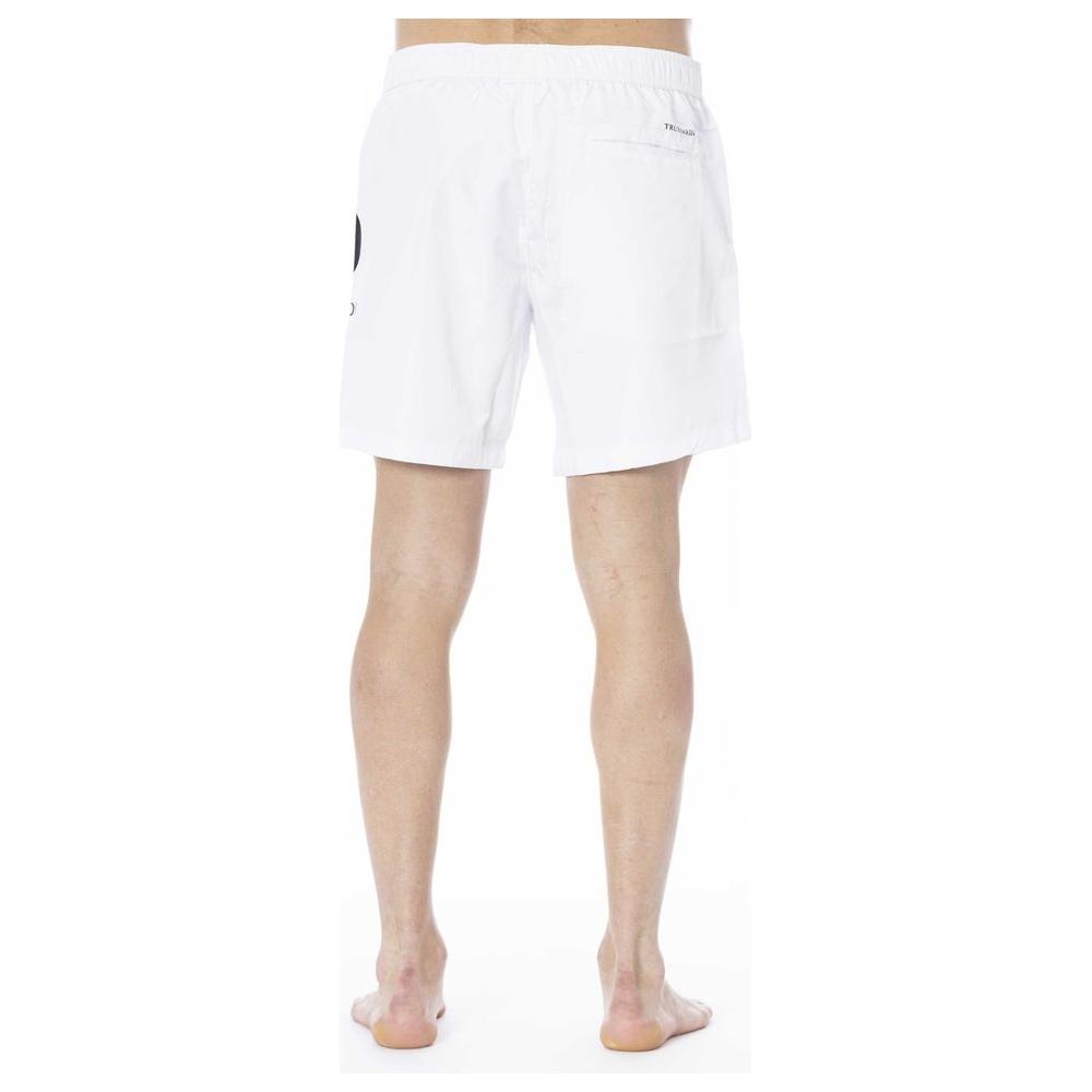 Trussardi Beachwear White Polyester Swimwear white-polyester-swimwear-5