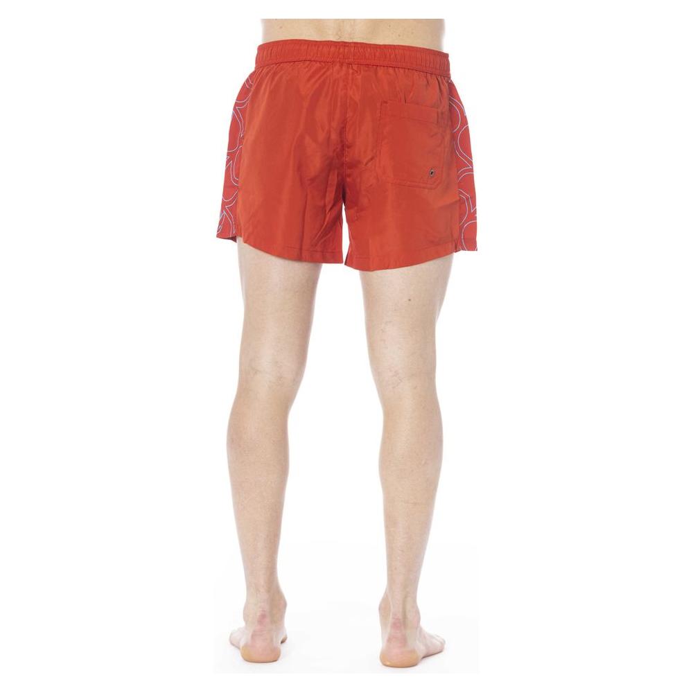 Trussardi Beachwear Red Polyester Swimwear red-polyester-swimwear-4