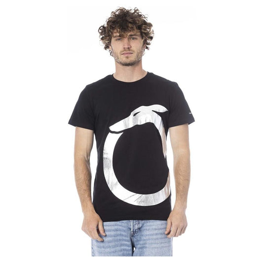 Trussardi Beachwear Black Cotton T-Shirt black-cotton-t-shirt-48