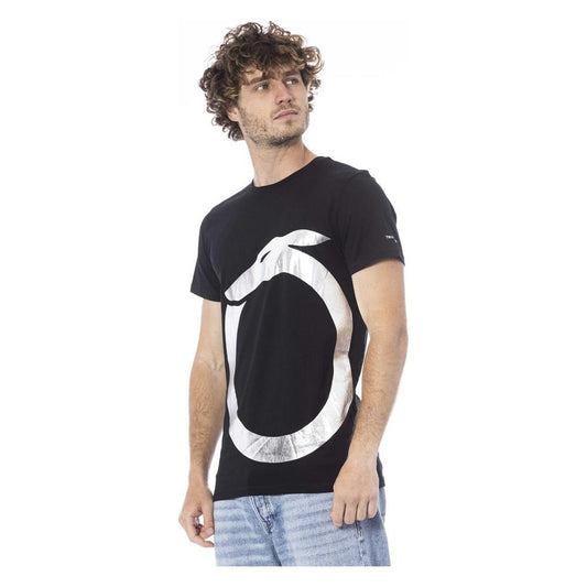 Trussardi Beachwear Black Cotton T-Shirt black-cotton-t-shirt-48