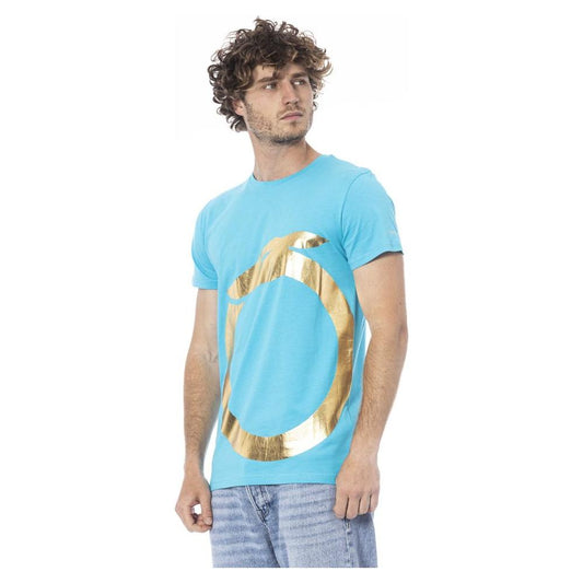 Trussardi Beachwear Light Blue Cotton T-Shirt light-blue-cotton-t-shirt-6