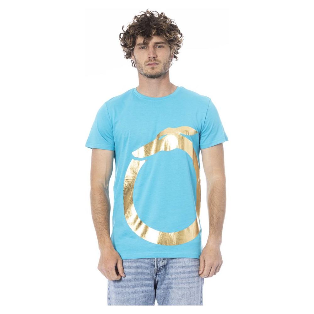 Trussardi Beachwear Light Blue Cotton T-Shirt light-blue-cotton-t-shirt-6