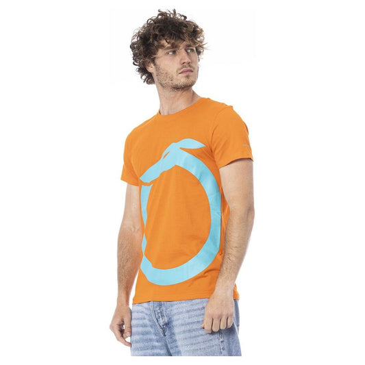 Trussardi Beachwear Orange Cotton T-Shirt orange-cotton-t-shirt