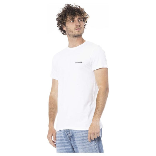 Trussardi Beachwear White Cotton T-Shirt white-cotton-t-shirt-27
