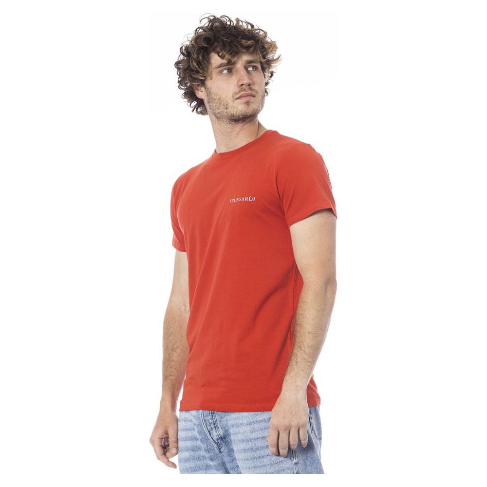 Trussardi Beachwear Red Cotton T-Shirt red-cotton-t-shirt-9