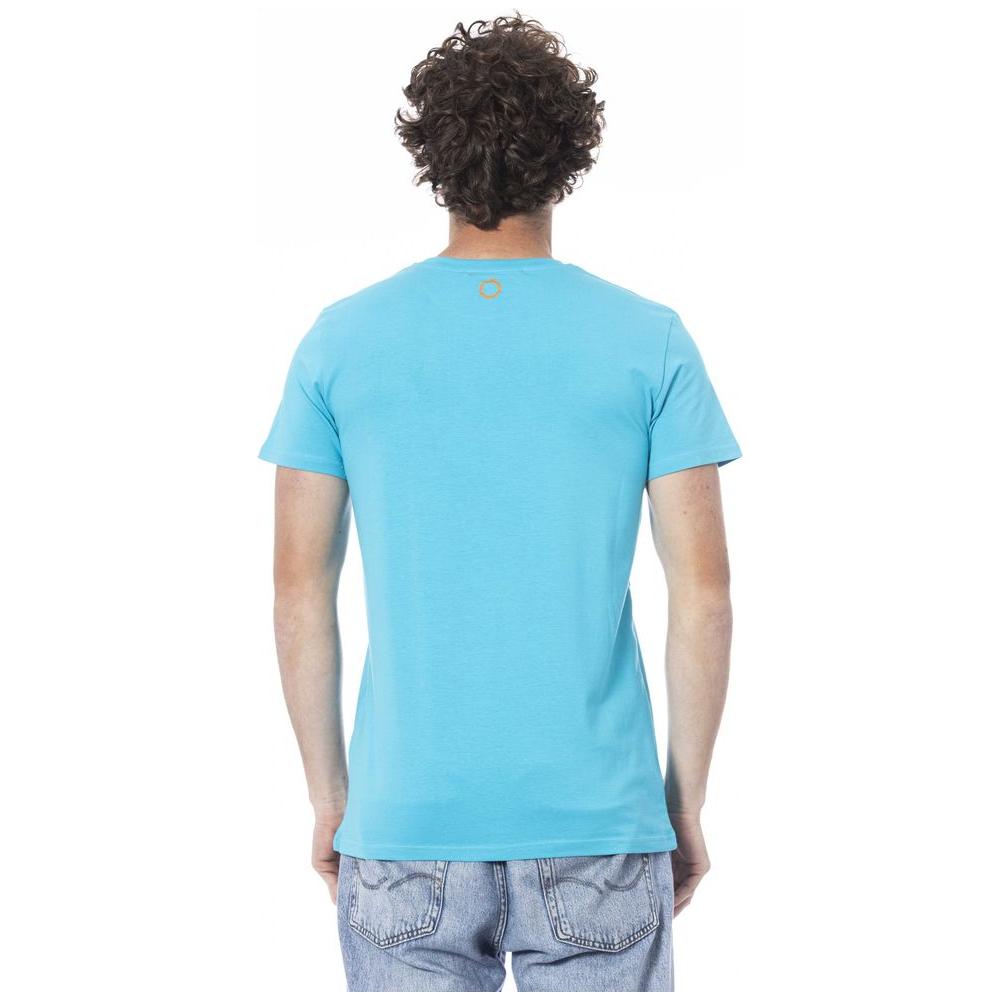 Trussardi Beachwear Light Blue Cotton T-Shirt light-blue-cotton-t-shirt-2