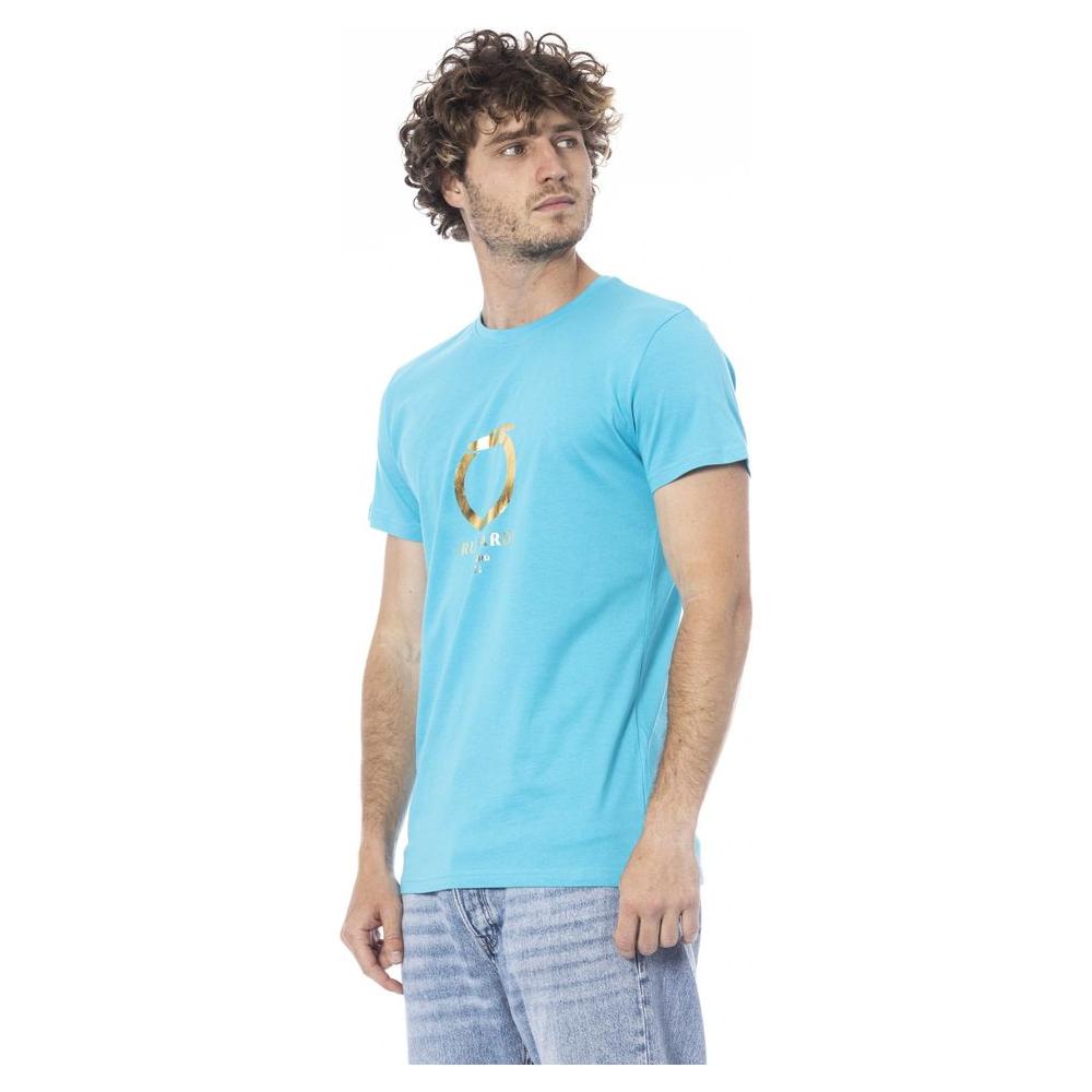 Trussardi Beachwear Light Blue Cotton T-Shirt light-blue-cotton-t-shirt-5
