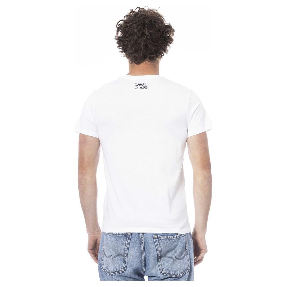 Cavalli Class White Cotton T-Shirt white-cotton-t-shirt-47