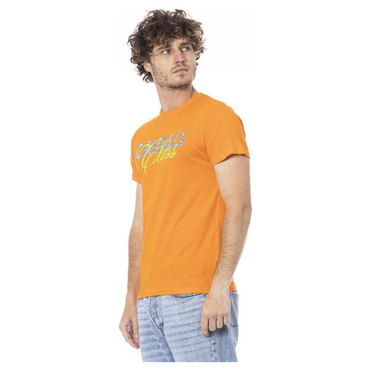 Cavalli Class Orange Cotton T-Shirt orange-cotton-t-shirt-8