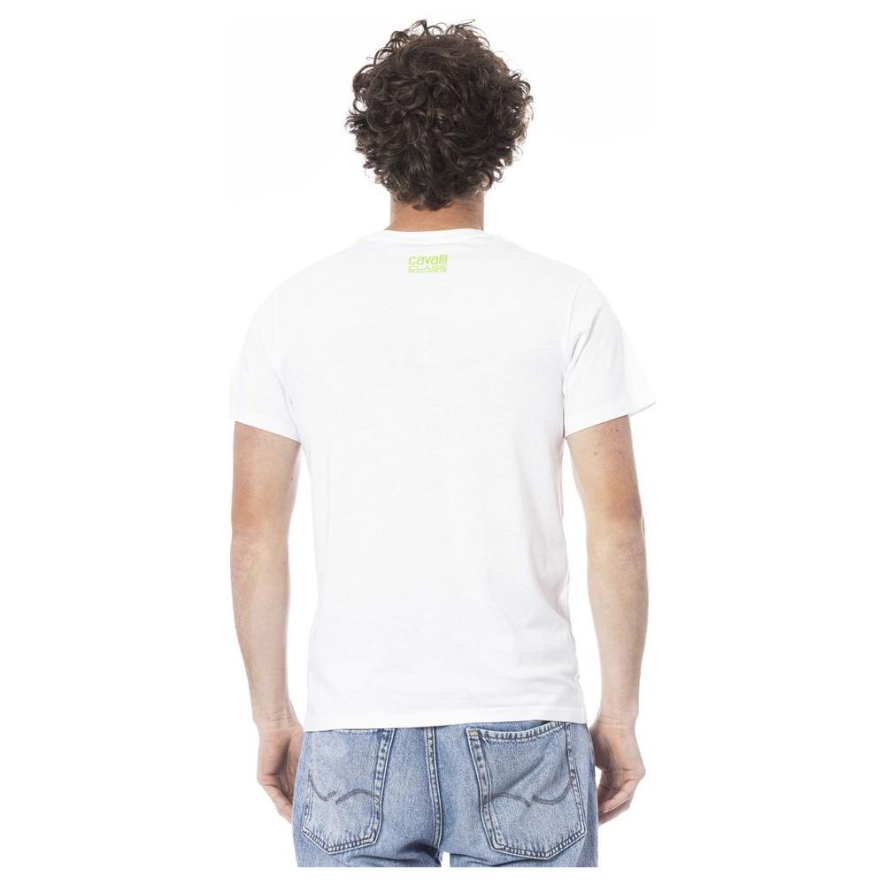 Cavalli Class White Cotton T-Shirt white-cotton-t-shirt-46