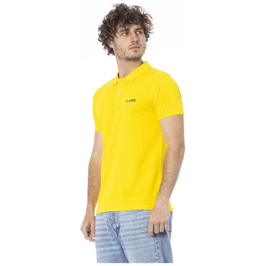 Cavalli Class Yellow Cotton Polo Shirt yellow-cotton-polo-shirt-7