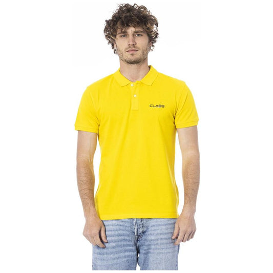 Cavalli Class Yellow Cotton Polo Shirt yellow-cotton-polo-shirt-7