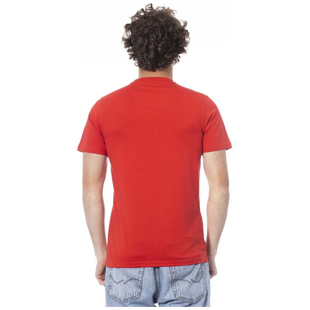 Cavalli Class Red Cotton T-Shirt red-cotton-t-shirt-17