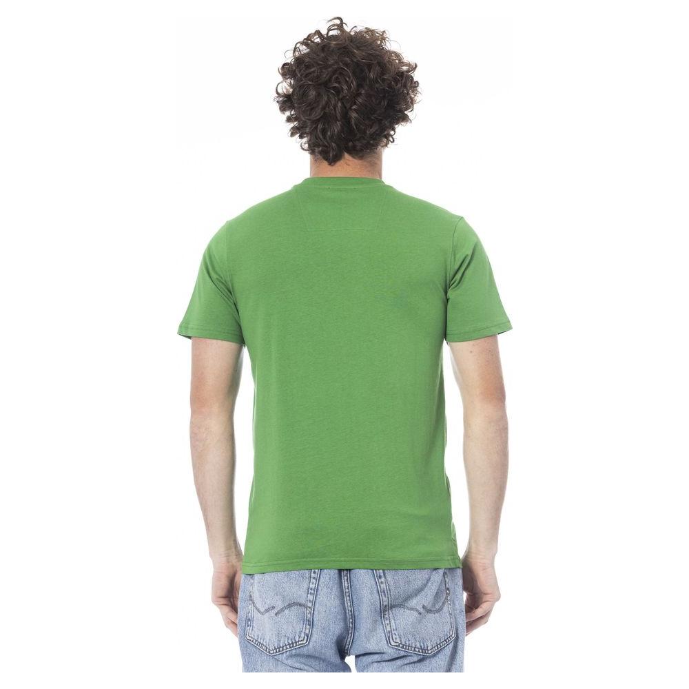 Cavalli Class Green Cotton T-Shirt green-cotton-t-shirt-19