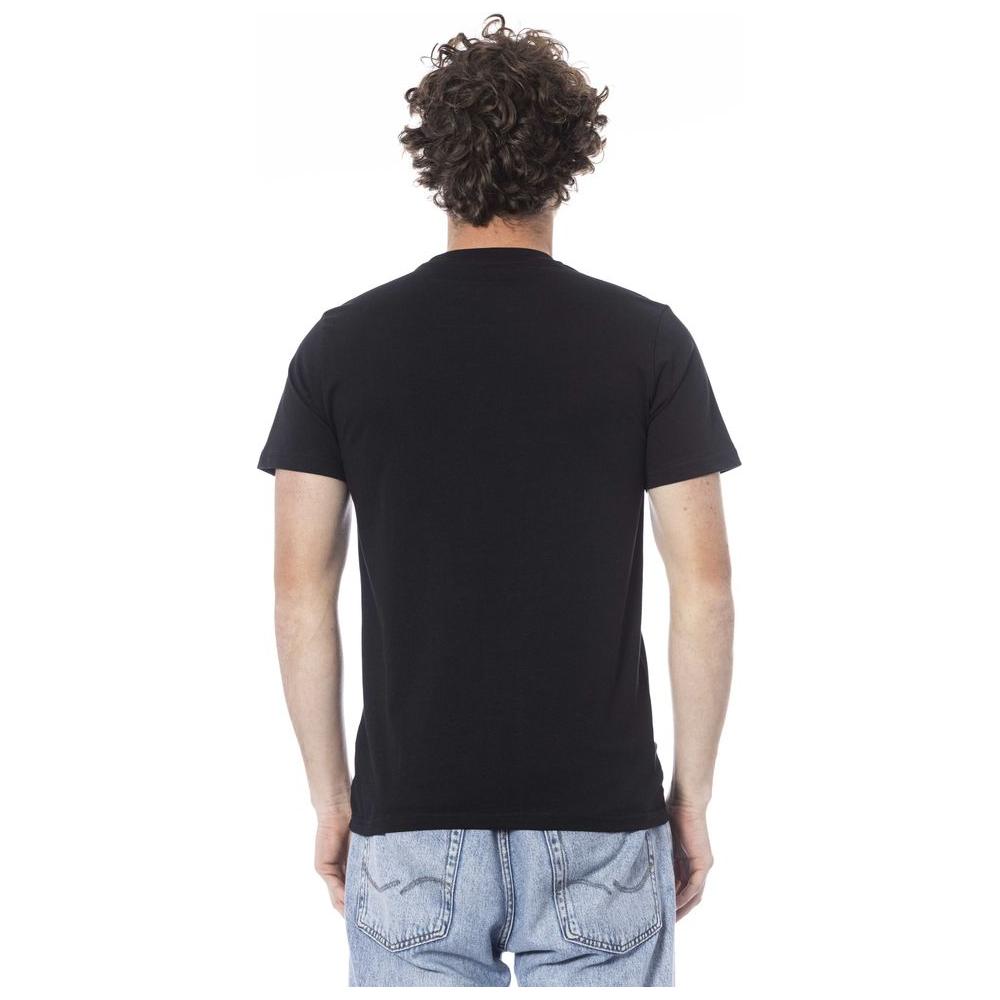 Cavalli Class Black Cotton T-Shirt black-cotton-t-shirt-57