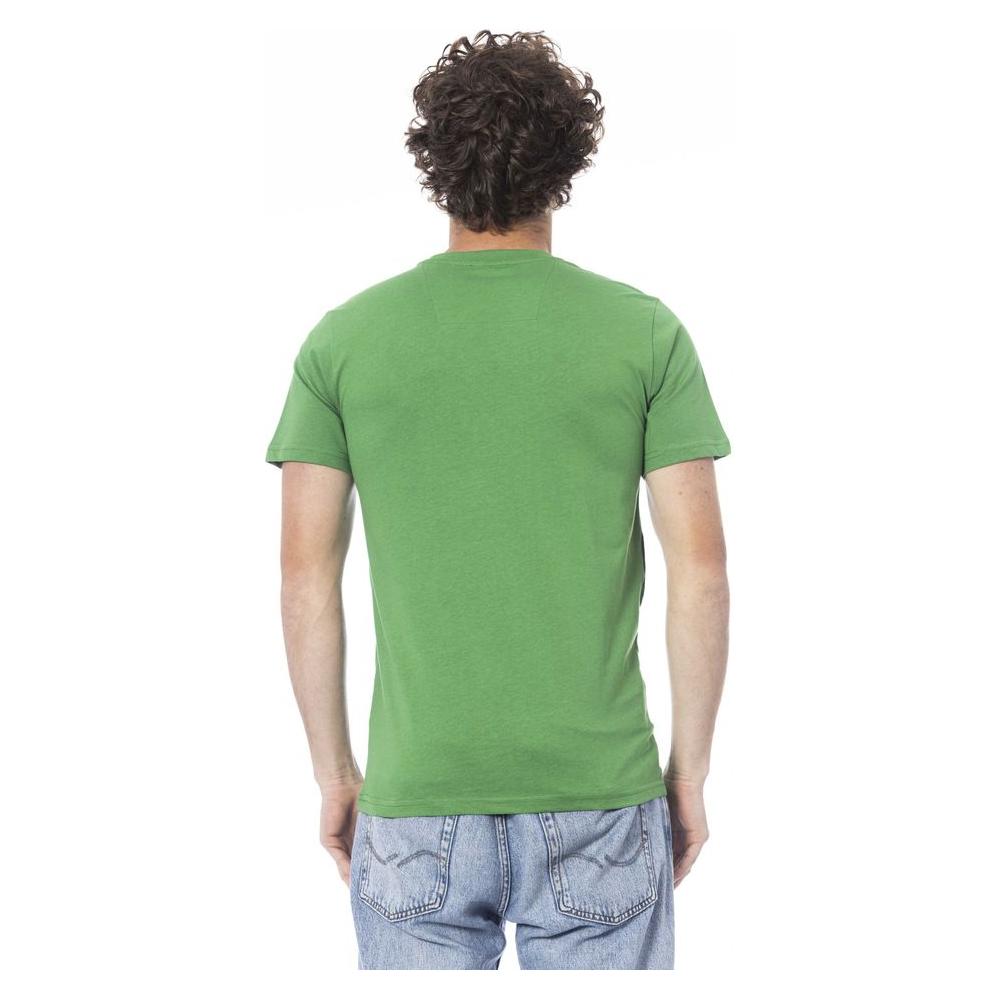 Cavalli Class Green Cotton T-Shirt green-cotton-t-shirt-17