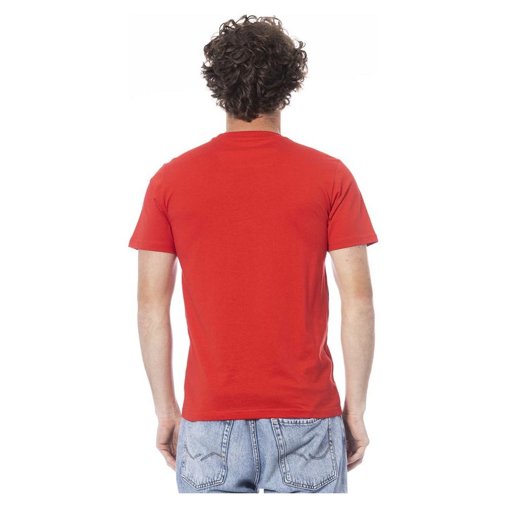 Cavalli Class Red Cotton T-Shirt red-cotton-t-shirt-15