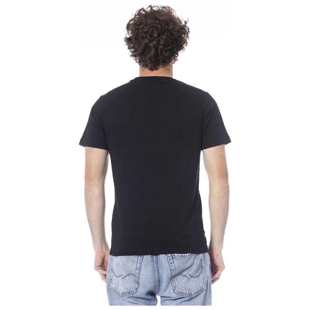 Cavalli Class Black Cotton T-Shirt black-cotton-t-shirt-55