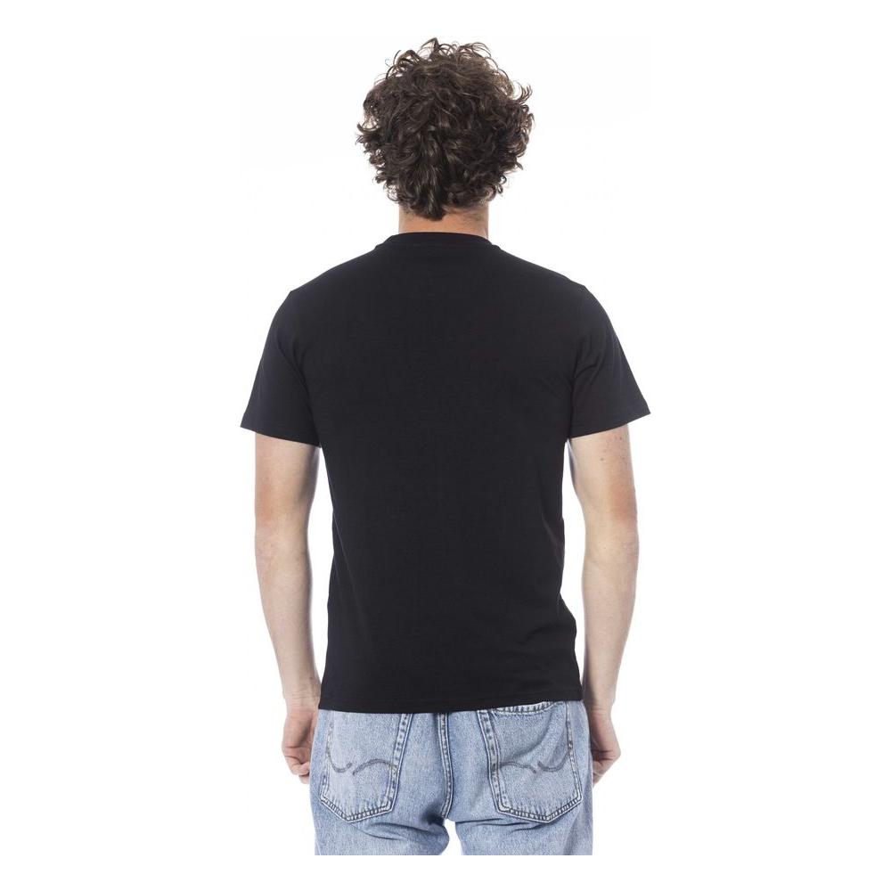 Cavalli Class Black Cotton T-Shirt black-cotton-t-shirt-54