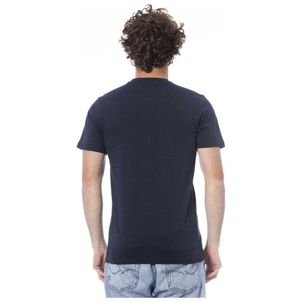 Cavalli Class Blue Cotton T-Shirt blue-cotton-t-shirt-40
