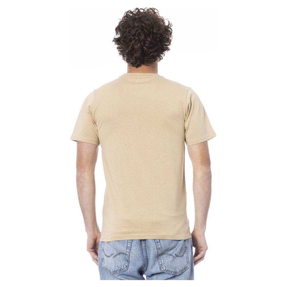 Cavalli Class Beige Cotton T-Shirt beige-cotton-t-shirt-15