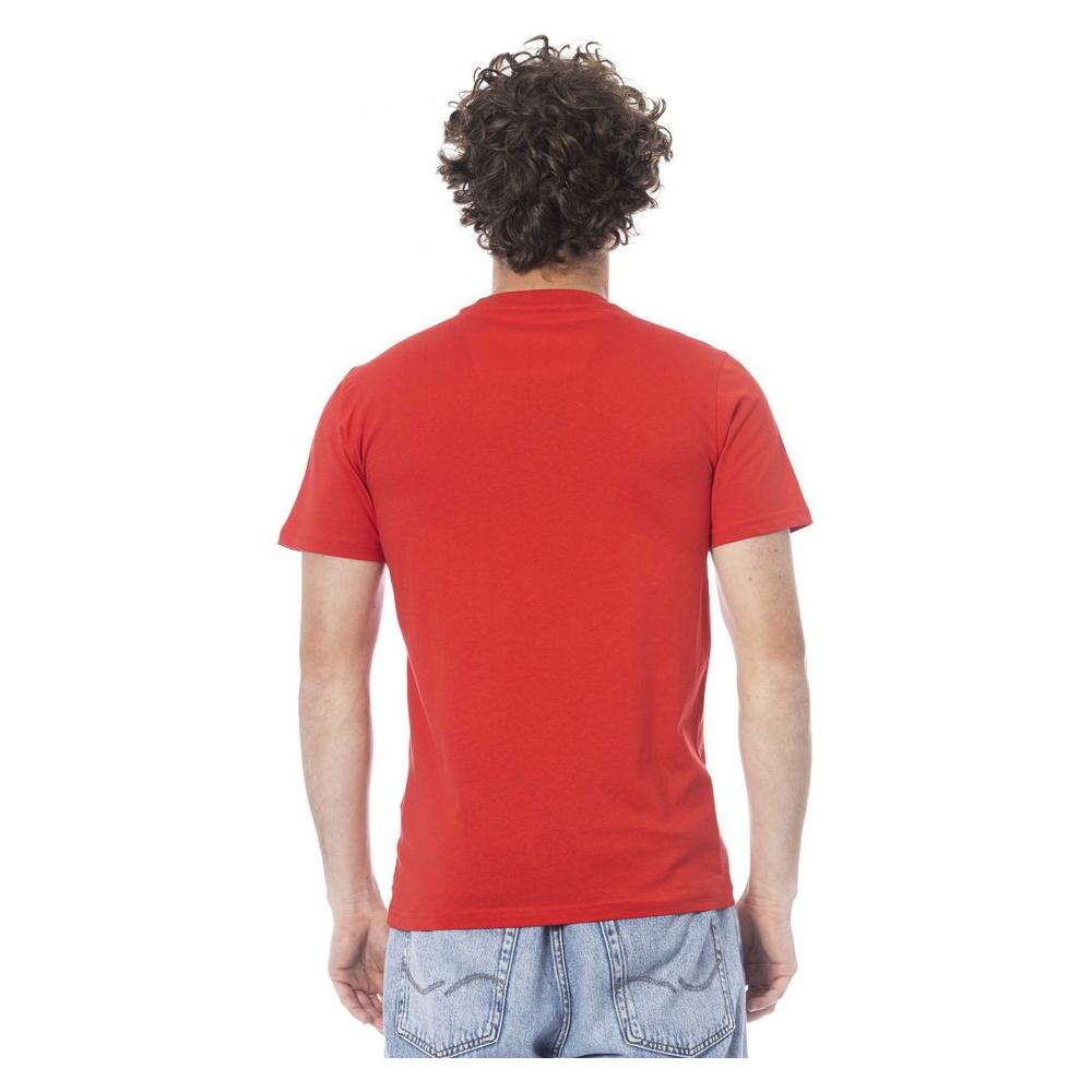 Cavalli Class Red Cotton T-Shirt red-cotton-t-shirt-11