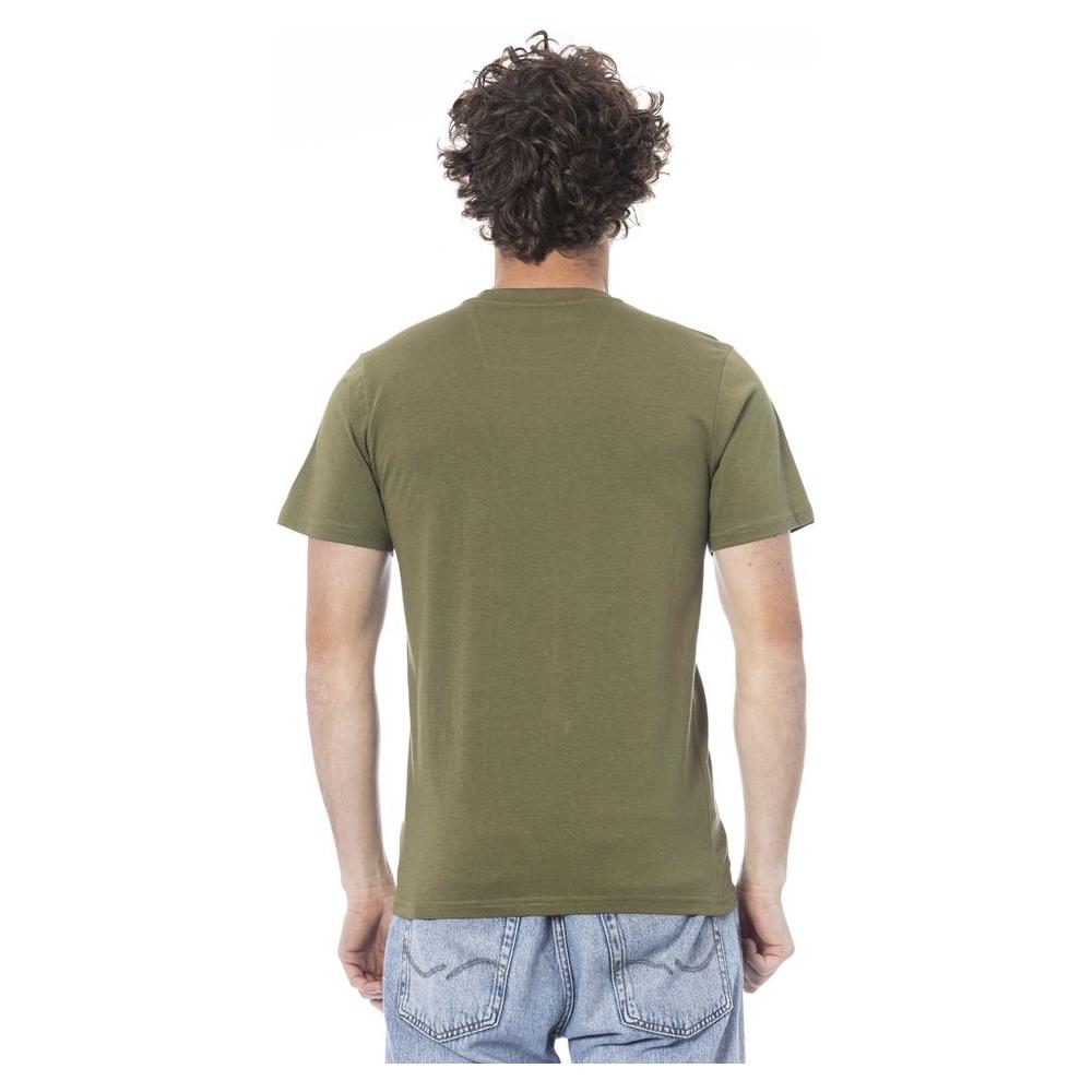 Cavalli Class Green Cotton T-Shirt green-cotton-t-shirt-4