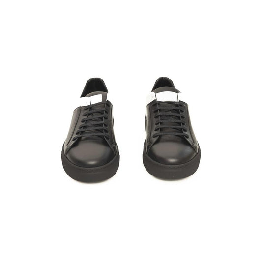 Cerruti 1881 Black And White COW Leather Sneaker black-and-white-cow-leather-sneaker